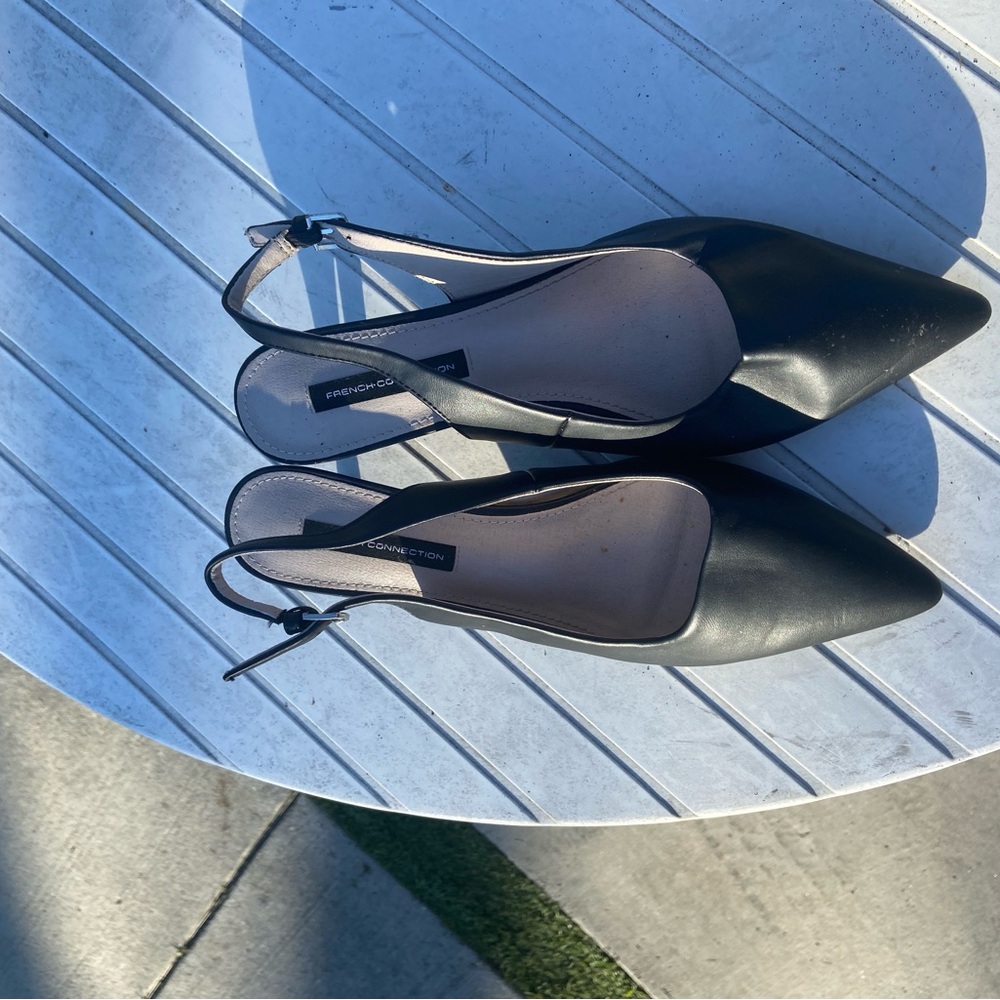 French Connection Black Heeled Shoes